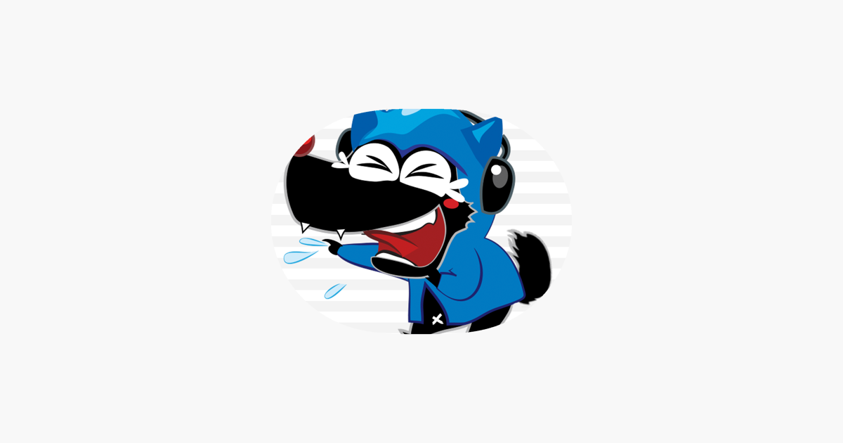 Wolf stickers on the app store