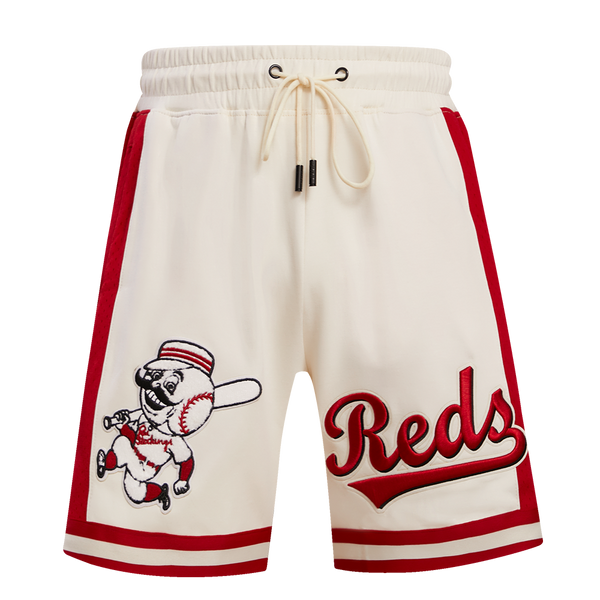 Mlb cincinnati reds retro classic mens short eggshell red â pro standard