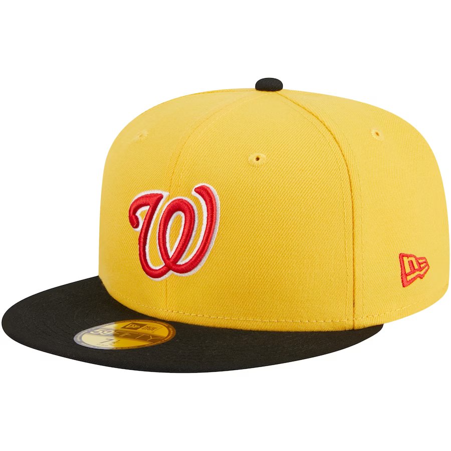 New era washington nationals yellowblack grilled fifty fitted