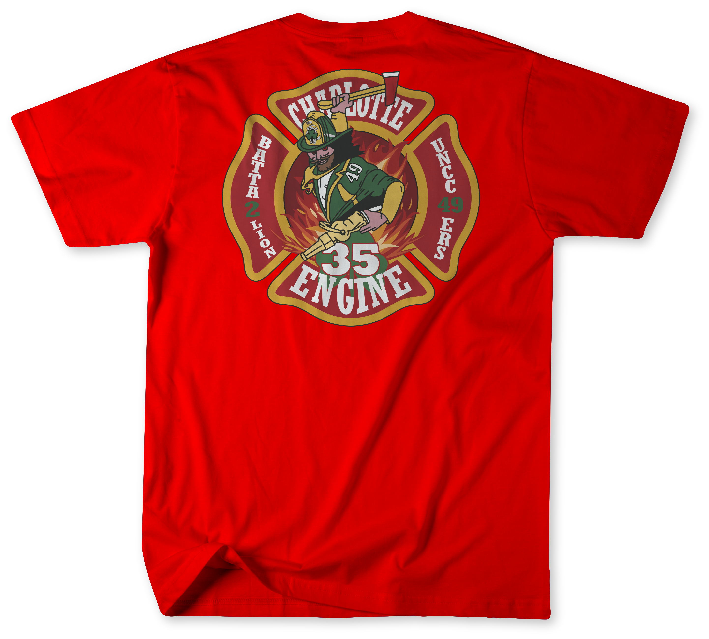 Charlotte fire department station shirt
