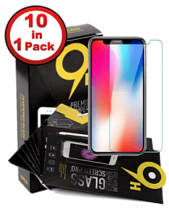 Iphone pro max clear tempered glass d pack of v