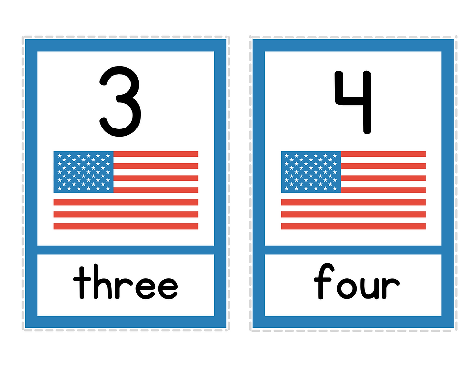 Patriotic flag math activities motivated moms