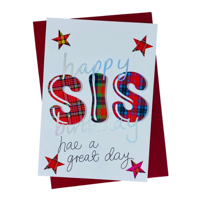 Embroidered originals ma big sis birthday card new little thistle â little thistle gift shop