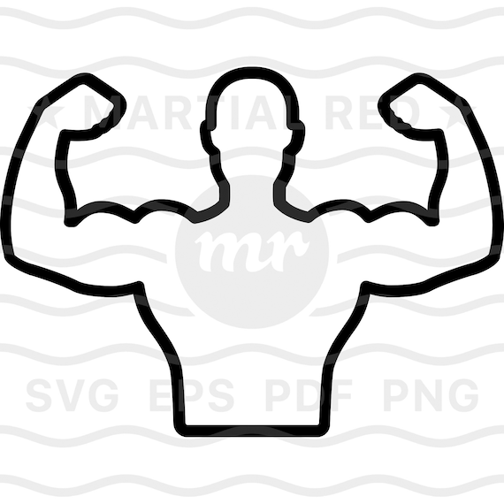 Muscles svg bodybuilding svg muscular body svg body