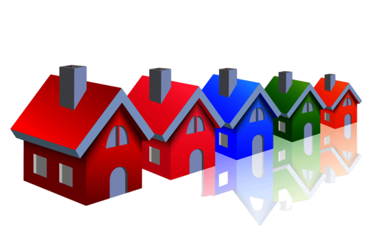 Coloured houses clipart vector colourful house building clipart house home building png image for free download