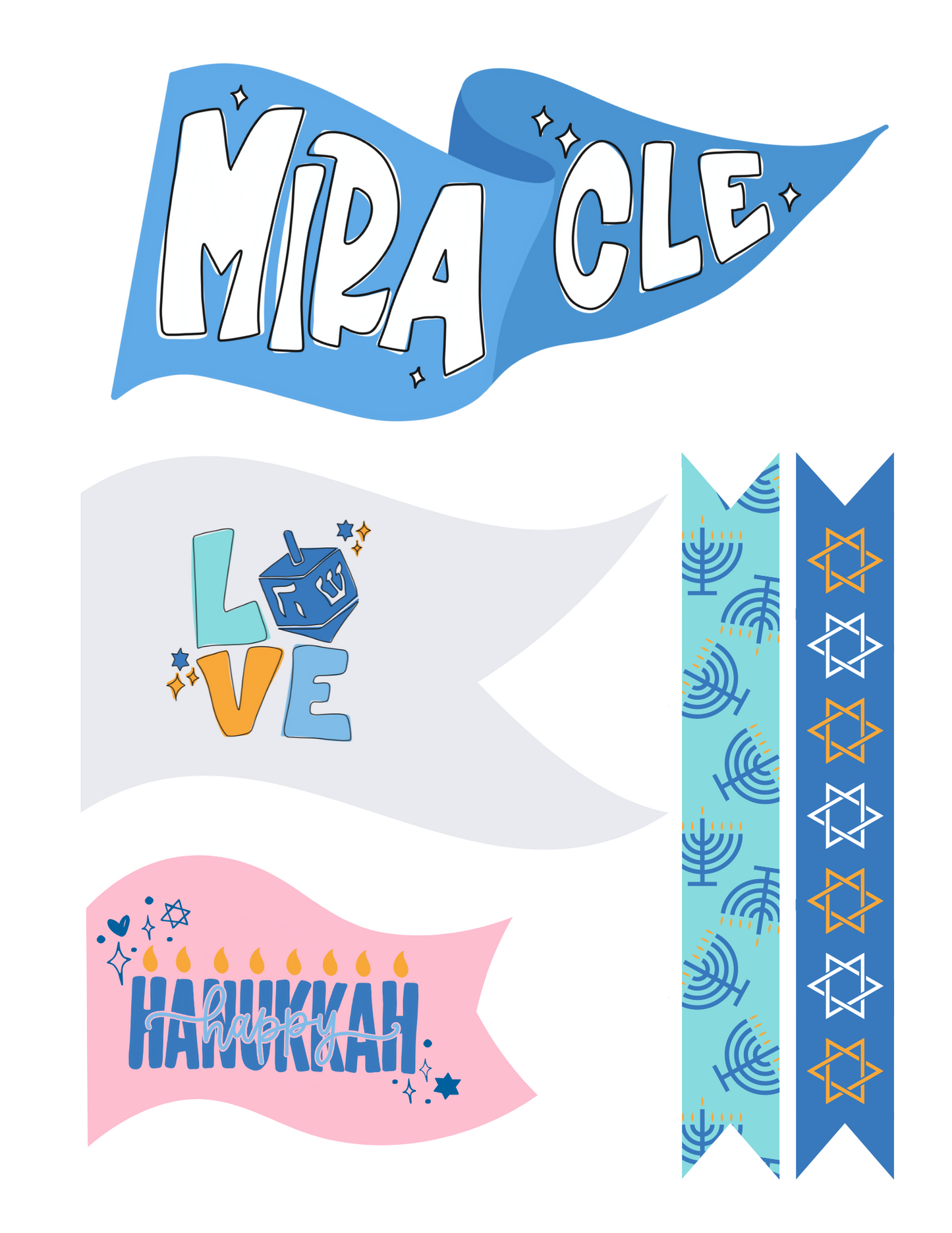 Hanukkah holiday bundle â the letter vee