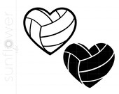 Volleyball heart svg volleyball heart vector clipart download volleyball heart cut file volleyball heart svg jpg eps pdf png sc