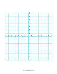 Numbered x four quadrant grid paper download printable pdf