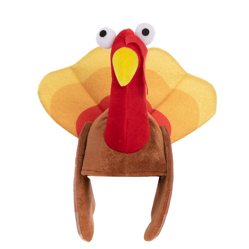 Pack silly thanksgiving turkey cap