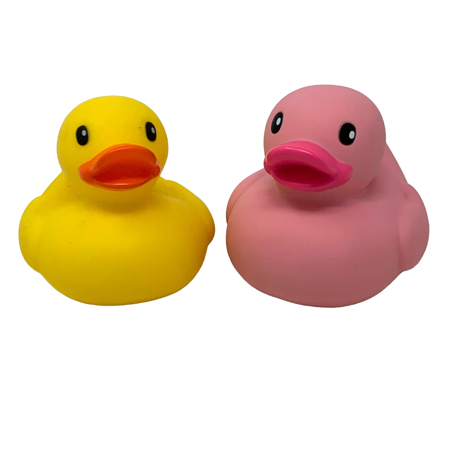 Infantino lot pink yellow rubber ducks pvc bath toy