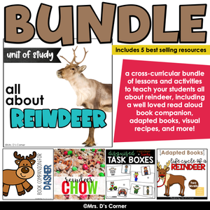 All about reindeer thematic unit bundle reindeer lesson plan bundle â mrsds