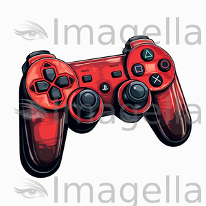 Game controller clipart in chiaroscuro art style hd vector k â