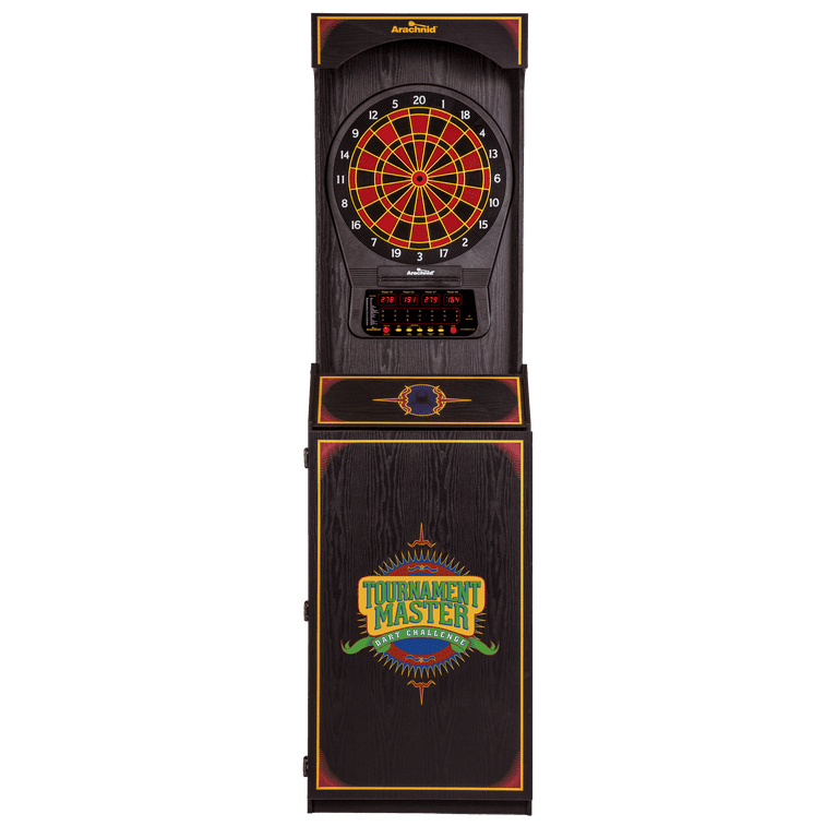 Arachnid cricket pro standing electronic dartboard with games variations and soft