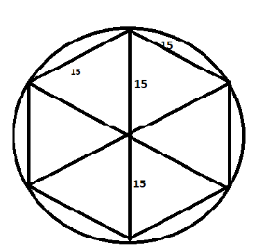 If a regular hexagon is inscribed in a circle with a radius of what is the ratio of the circumference of the circle to the perimeter of the hexagon