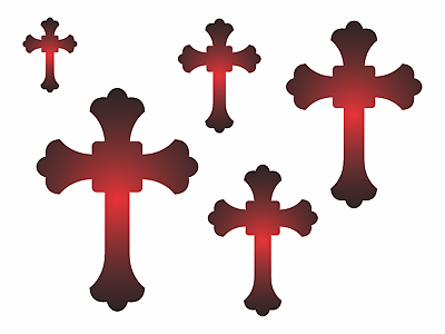 Stencil southwest western cross christian faith symbols template diy art signs