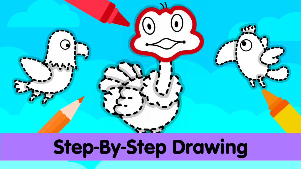 Drawing for kids draw coloring book kids painting games for preschool toddlers year olds
