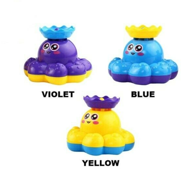 Baby bath toys childrens electric rotating water spray boat small octopus toys