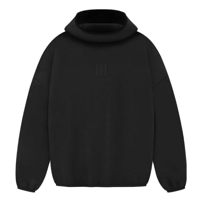 Adidas x fear of god athletics suede fleece hoodie black is