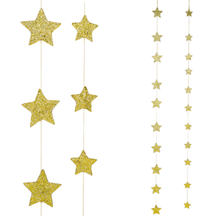 Star garland set d gold pcs