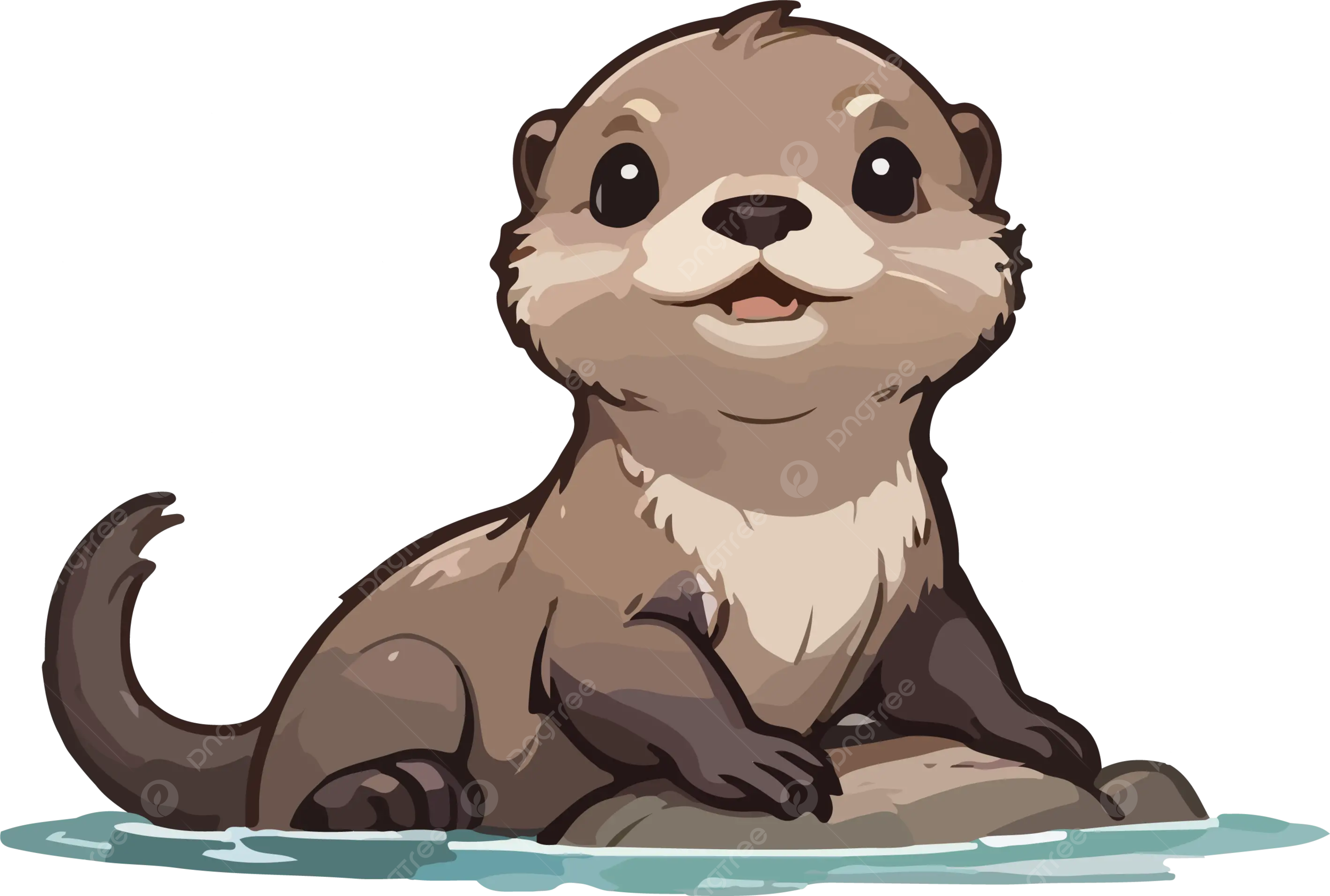 Cute otter png transparent images free download vector files