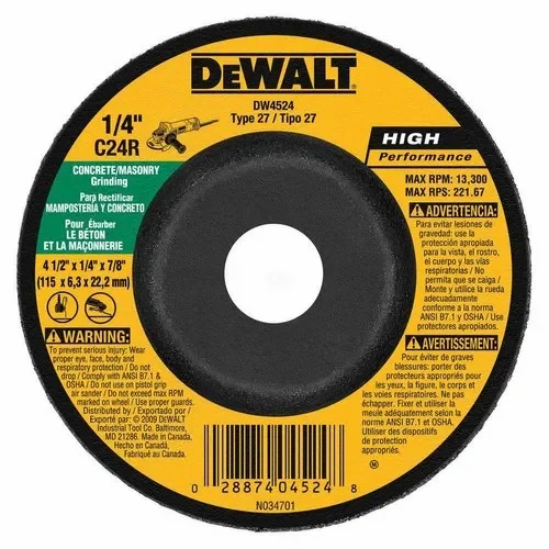 Grinding wheel dewalt