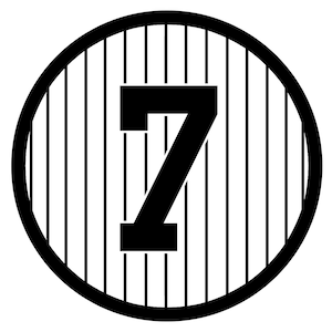 Babe ruth retired number sticker new york