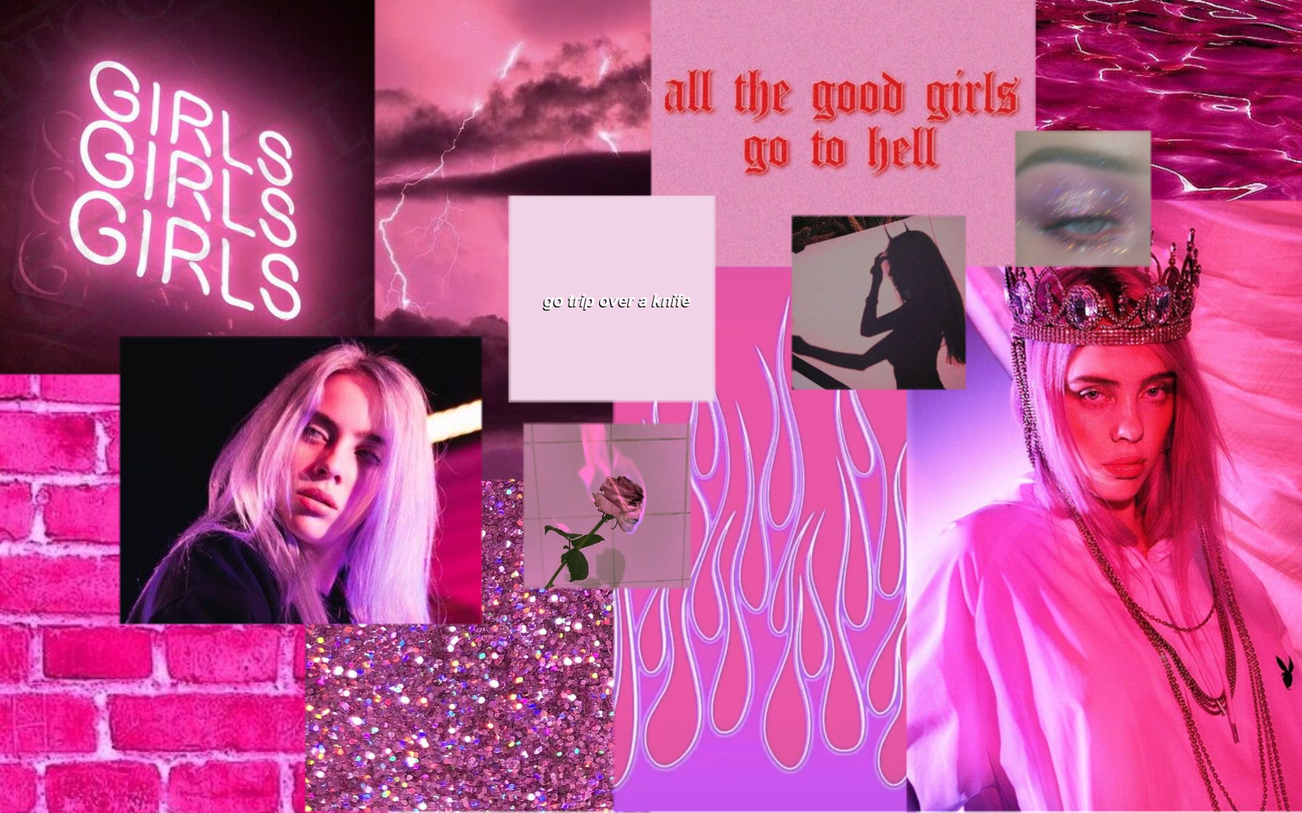 Â billie eilish hot pink aesthetic laptop wallpaper â pink aesthetic girl wallpaper pink