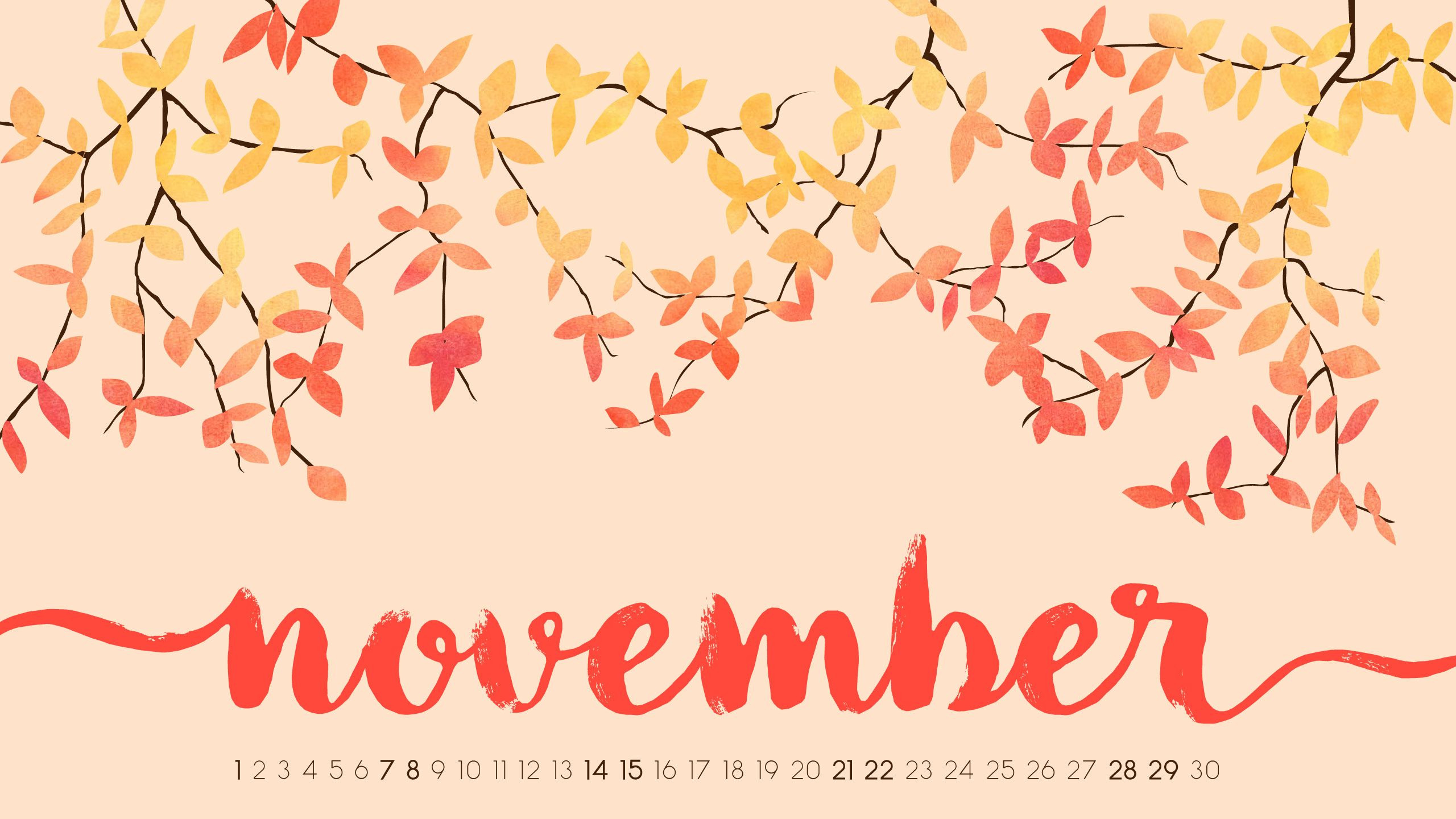 Cute november wallpapers