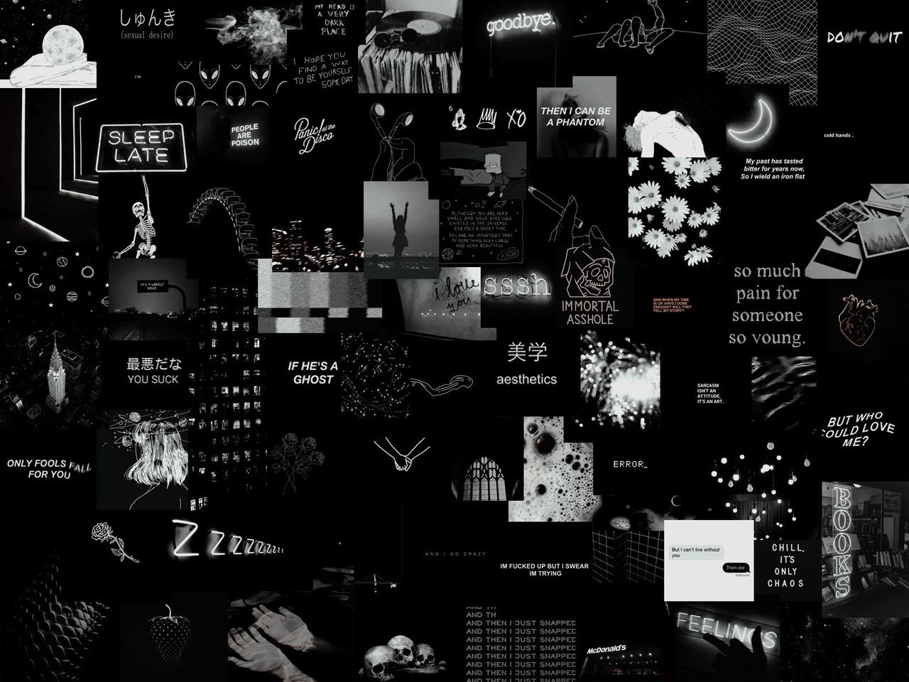 Dark aesthetic tumblr laptop wallpapers