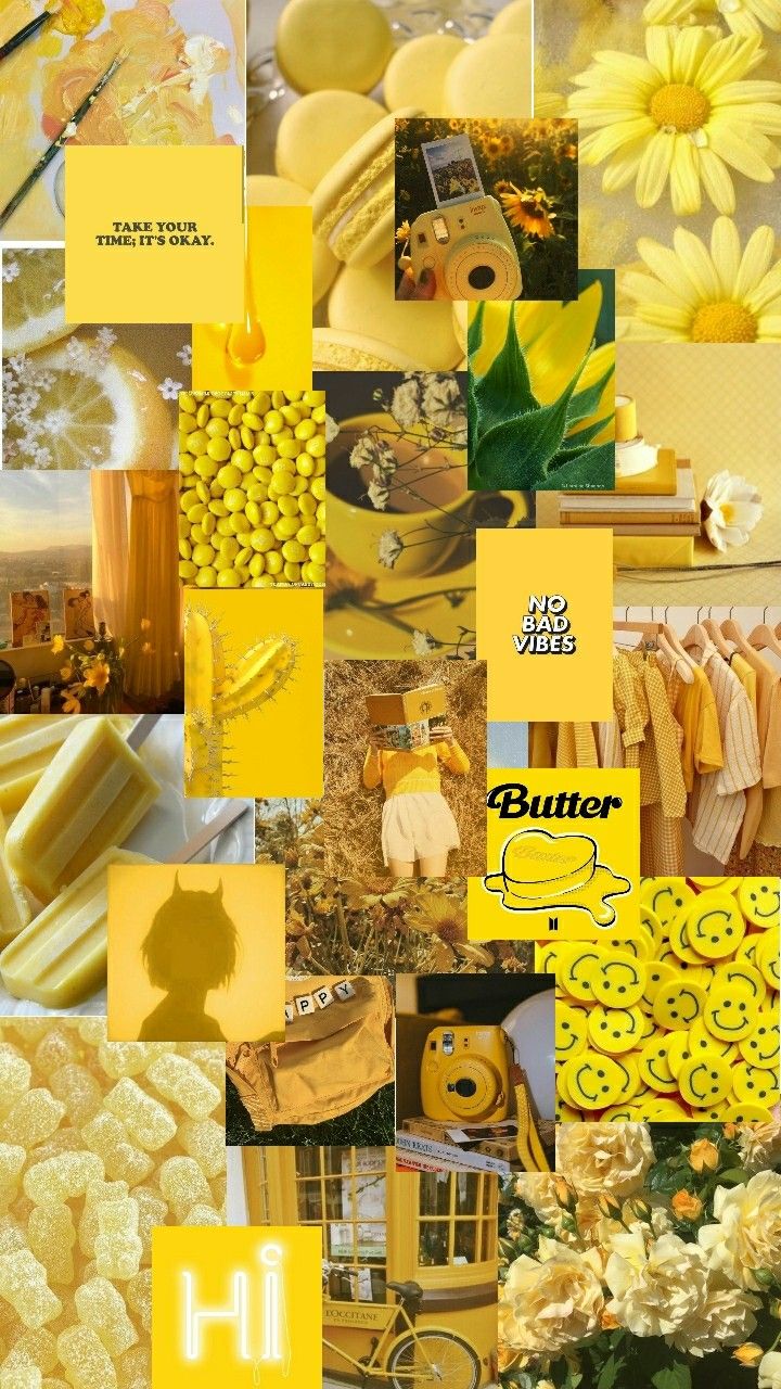 Yellow aesthetic wallpaper bts butter wallpaper iphone neon iphone wallpaper vintage aesthetic iphone wallpaper