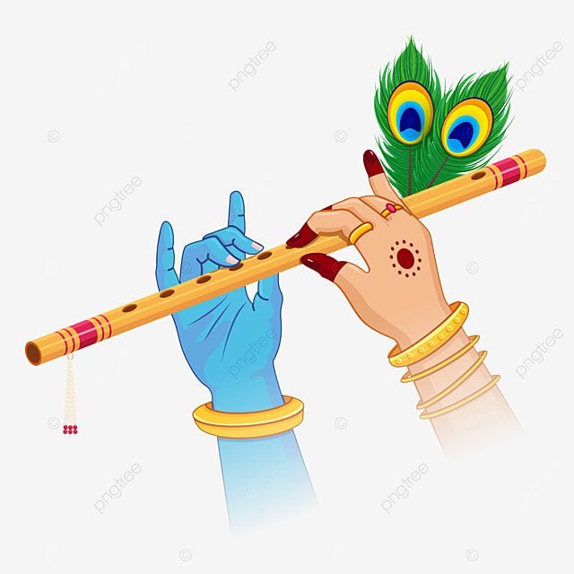 Krishna janmashtami vector art png radha krishna hands playg musical flute happy janmashtami flute bansuri janmashtami png image for free download happy janmashtami flute drawg krishna flute