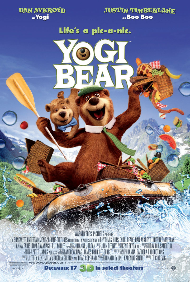 Yogi bear and boo boo movie poster desktop wallpaper