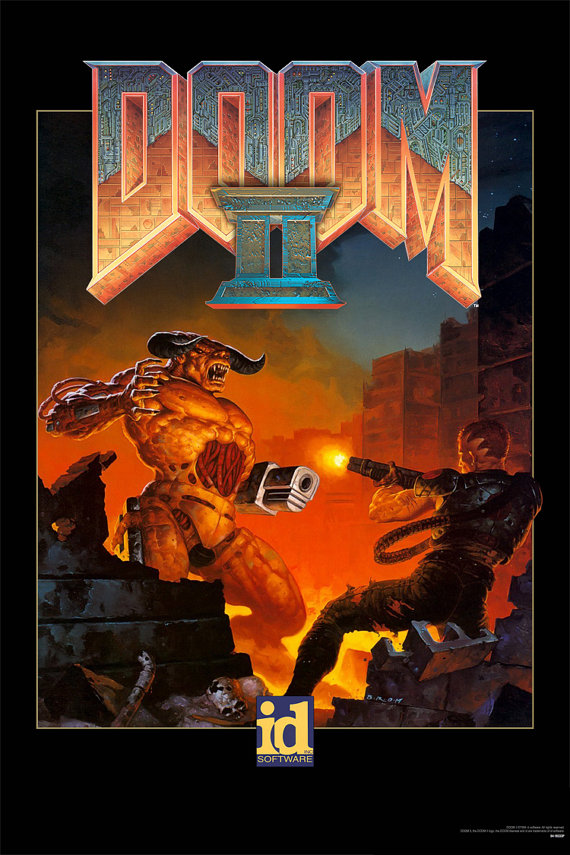 Doom ii video game poster multiple sizes available
