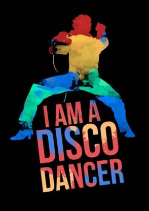 Athah poster i am a disco dancer mithun rolled paper print