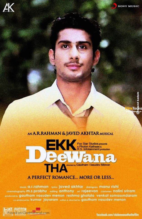 Ekk Deewana Tha (2012) Poster Wallpapers