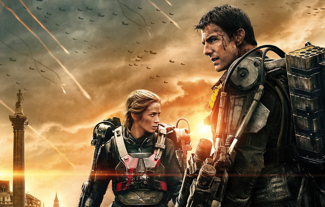 Wallpaper fiction battle poster the exoskeleton tom cruise emily blunt emily blunt tom cruise edge of tomorrow edge of tomorrow rita vrataski bill cage images for desktop section ñððñðñ