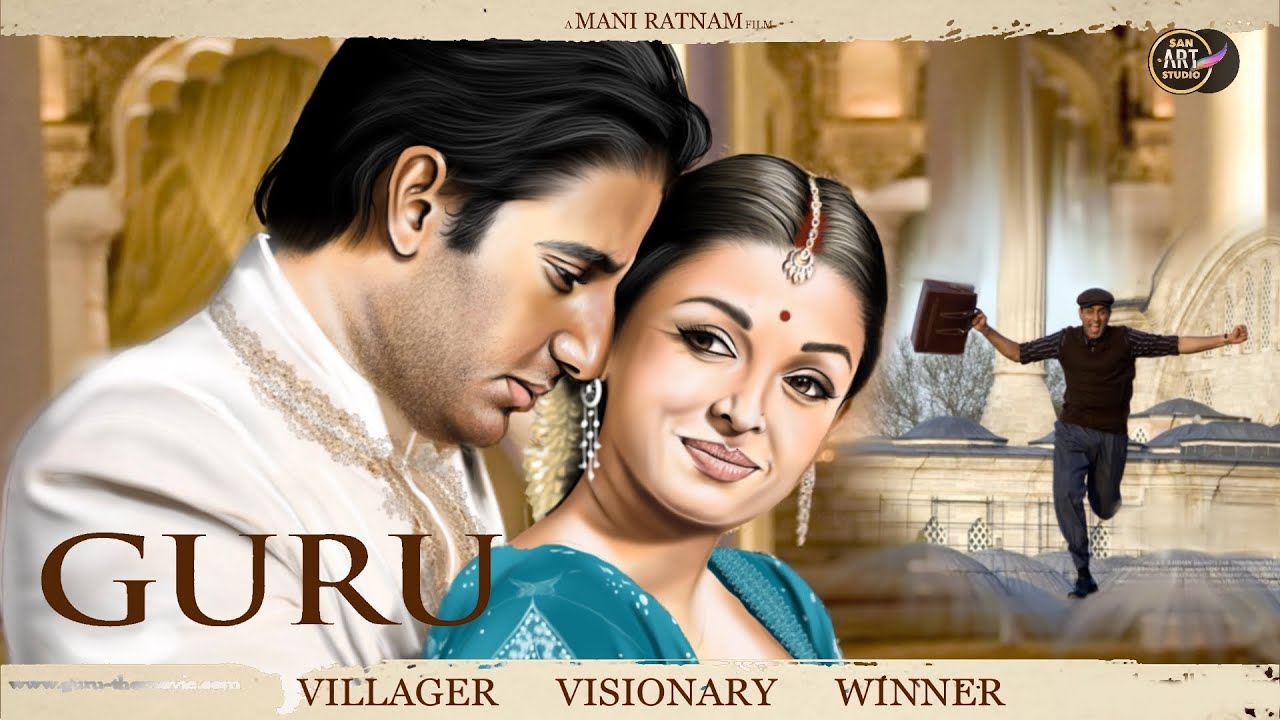 Guru hd abhishek bachchan aishwarya rai vidya balan digital art tutorial