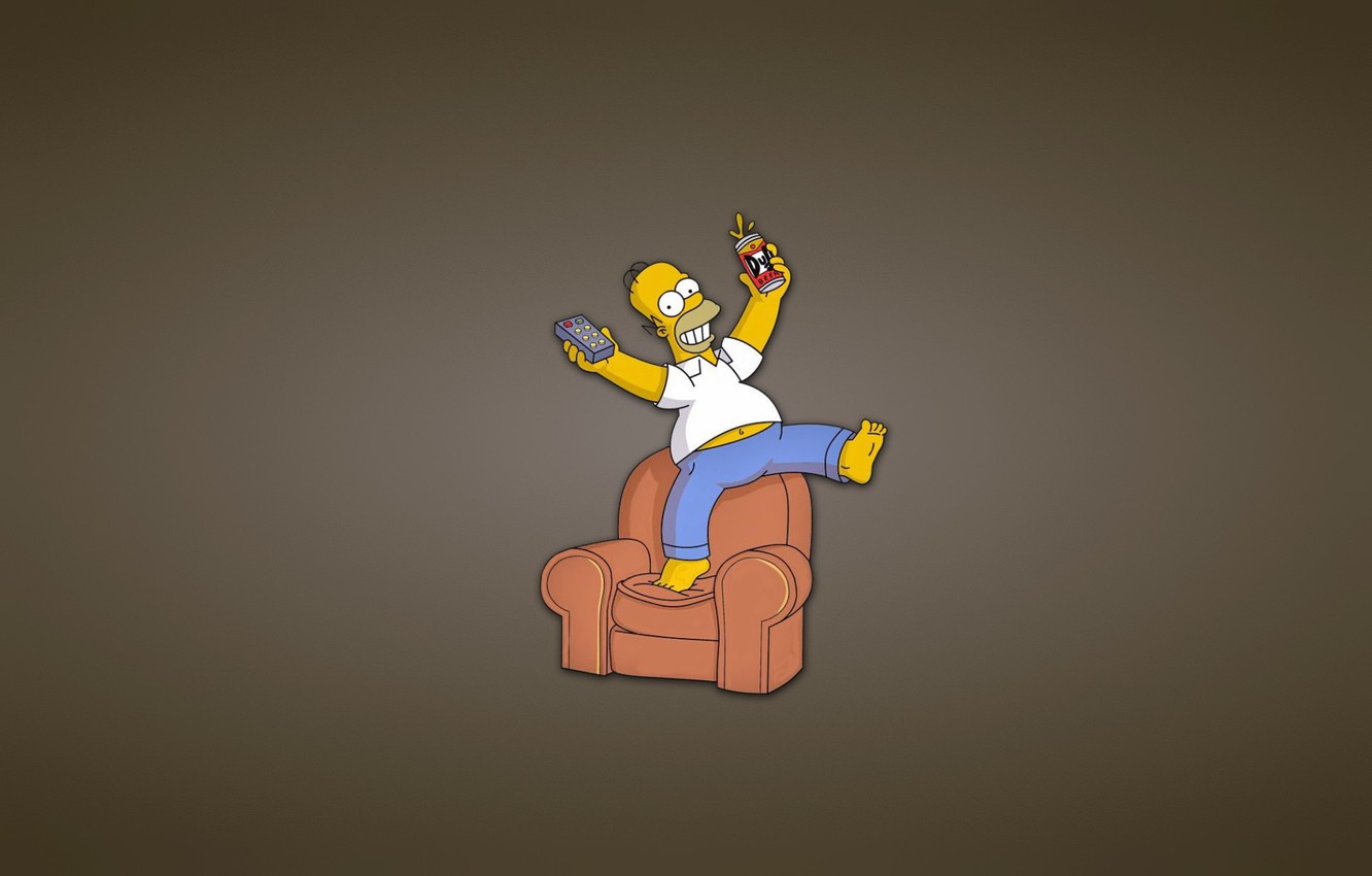 Wallpaper sofa the simpsons minimalism chair remote bank homer the simpsons homer simpson fun images for desktop section ððððððððð