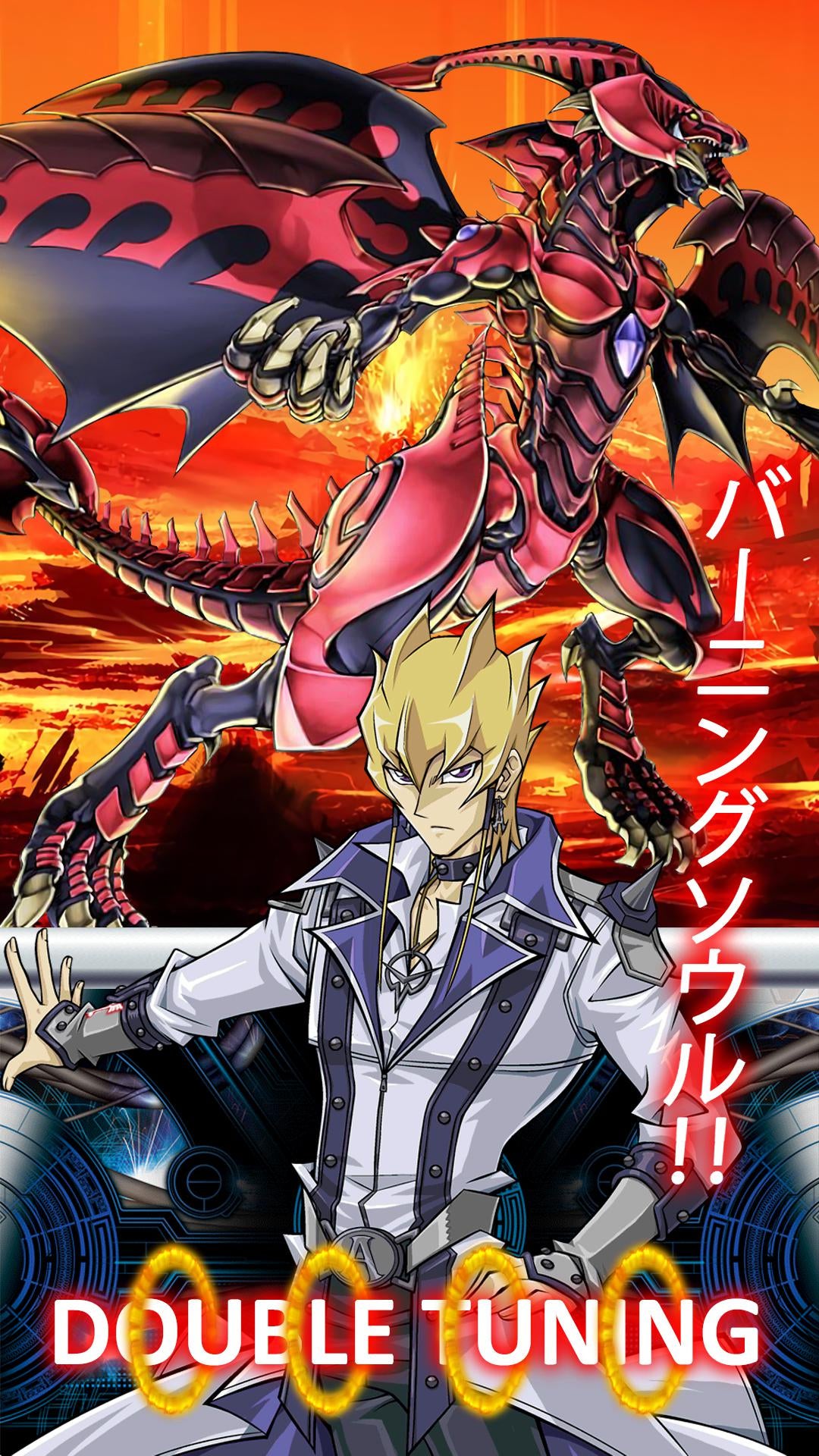 Jack and red nova dragon wallpaper new version japanese burning soul jack and red supernova dragon and yusei and shooting star dragon wallpapers ing soon rduellinks