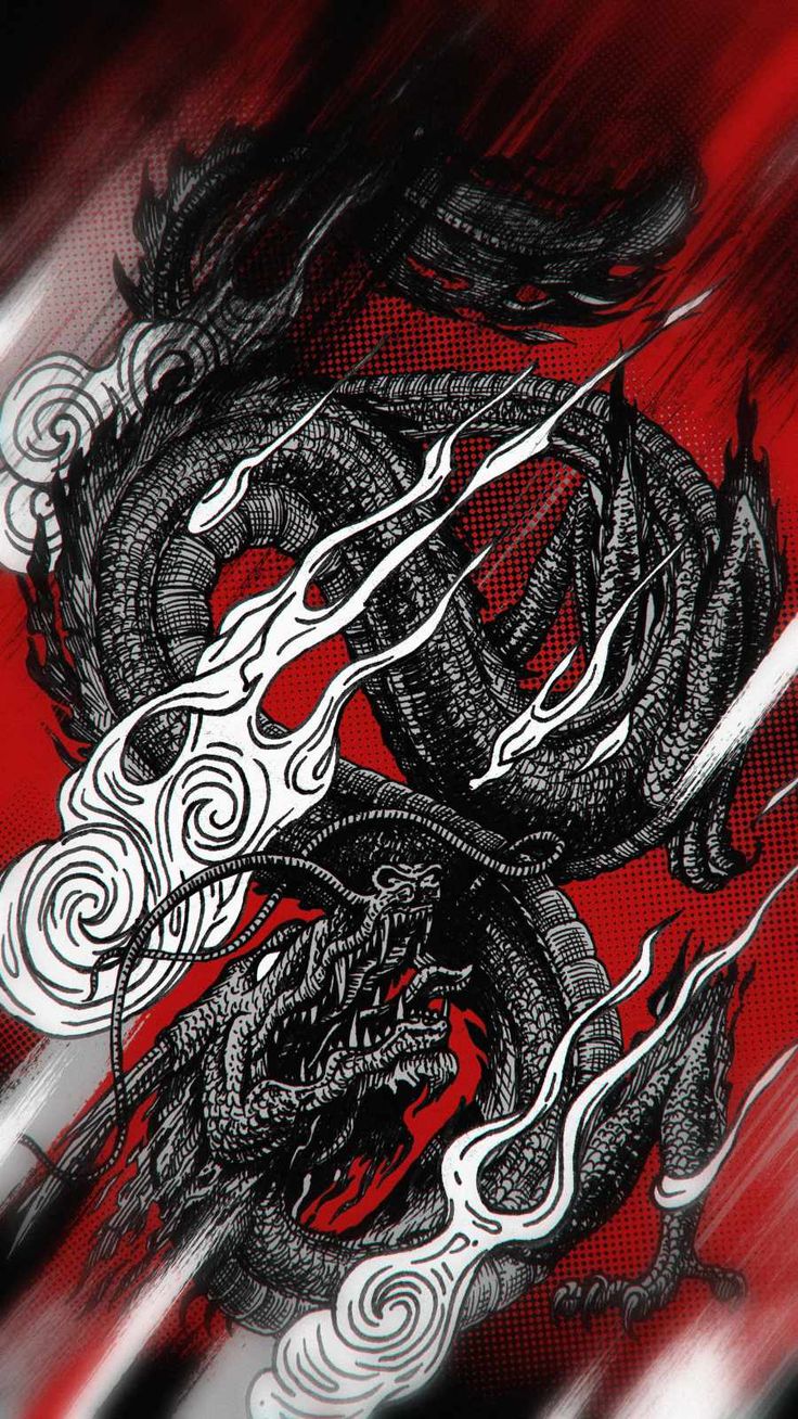 Dragon art k iphone wallpaper