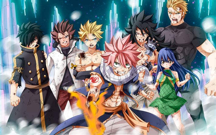 Download wallpapers fairy tail japanese manga anime characters wendy marvell natsu dragneel gray fullbuster erza scarlet for desktop free pictures for deâ fairy tail dragon slayer fairy tail anime fairy tail