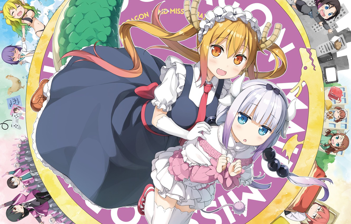 Wallpaper girl dragon japanese maid bishojo seifuku miss kobayashis dragon maid images for desktop section ññðð