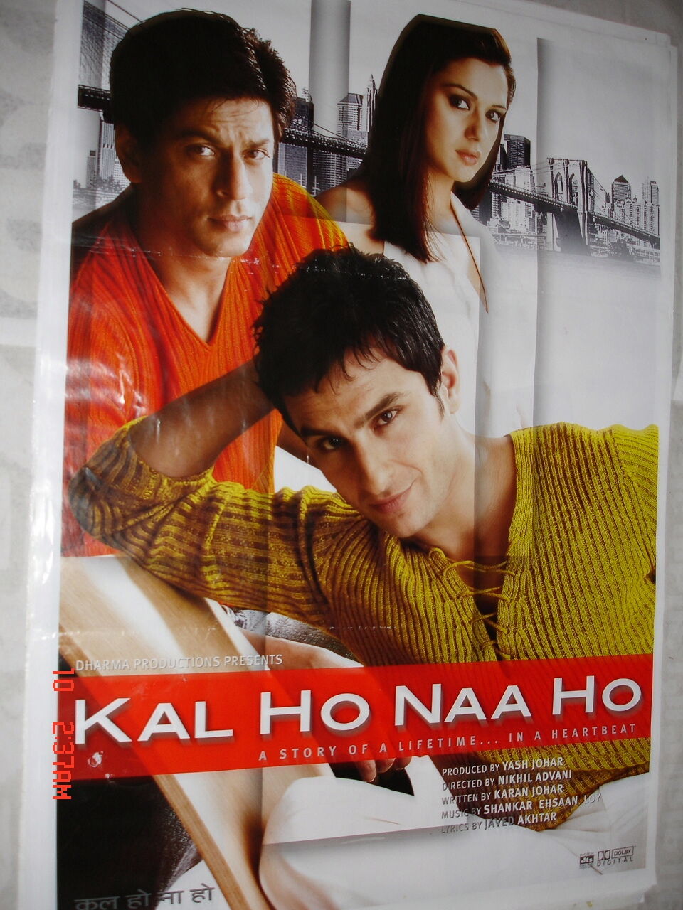 Kal ho naa ho poster bollywood shahrukh khan