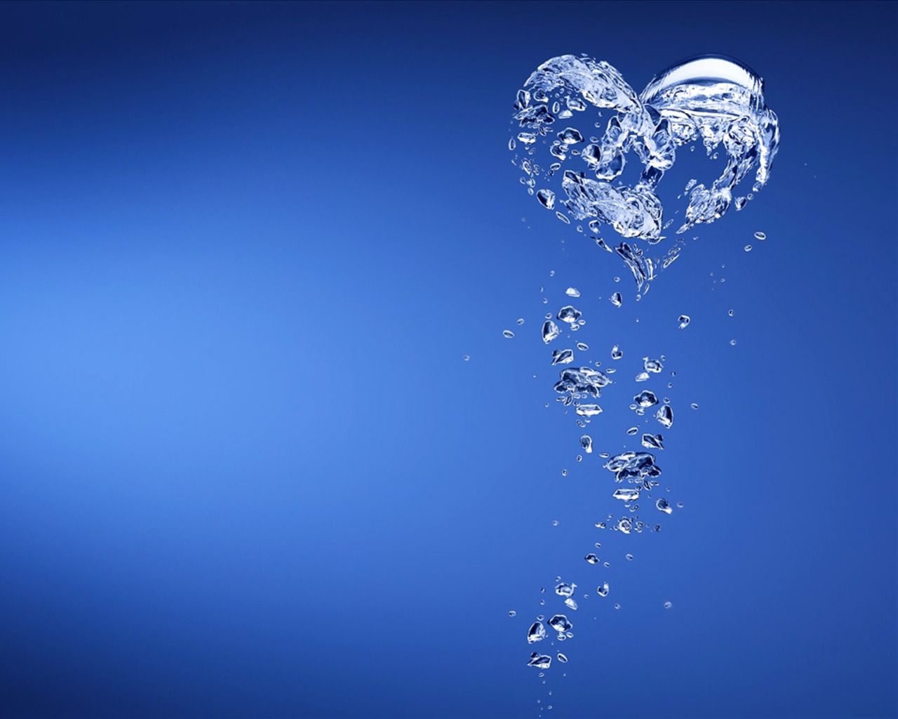 First es love heart bubbles water art bubbles wallpaper