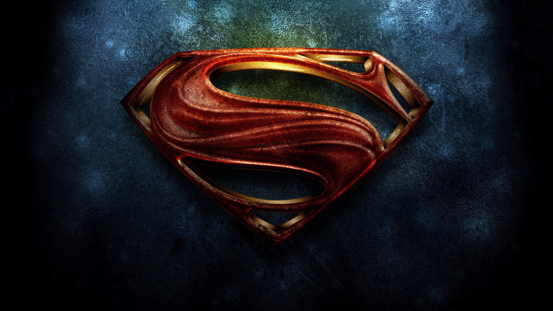 Superman Man of Steel logo noir et blanc