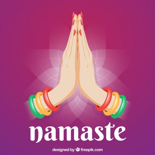 Free vector purple namaste background namaste background namaste images namaste