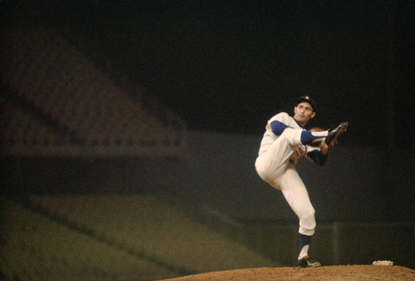 Sandy Koufax Vintage Baseball Poster Wood Print by Gianfranco Weiss - Pixels