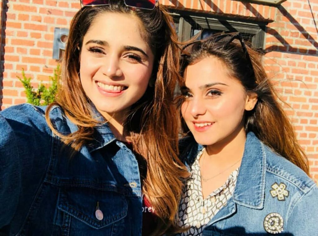 Aima baig spending some quality time with her sister komal baig