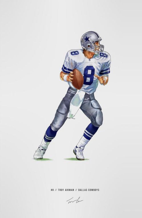 Troy Aikman Dallas Cowboys Watercolor Strokes Pixel Art 100 Jigsaw Puzzle  by Joe Hamilton - Pixels