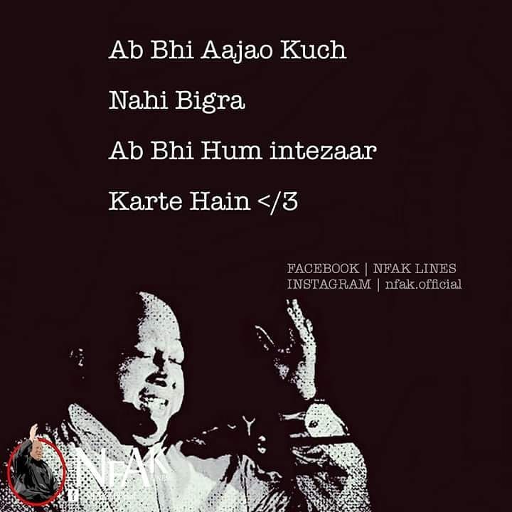 Nusrat fateh ali khan on stagram âtitle hai kahan ka irada tumhara sanamâ nfak quotes mixed feelgs quotes nusrat fateh ali khan